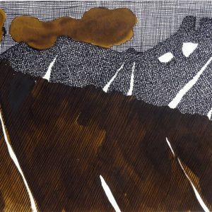 Mountains in spring, drawing by Jolanta Johnsson